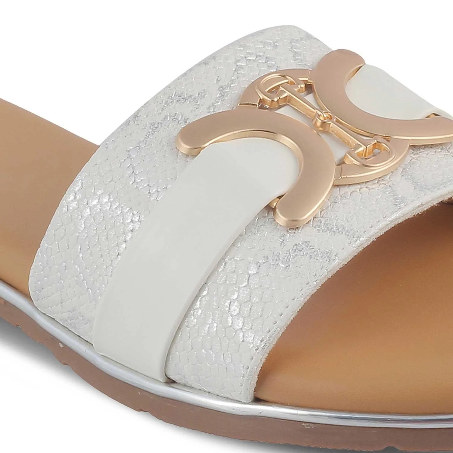 The Joy White Women's Casual Flats Tresmode