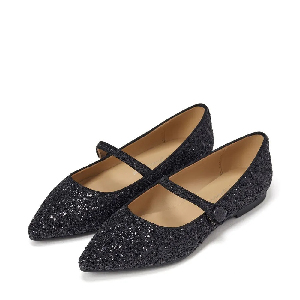 Thea Glitter Black