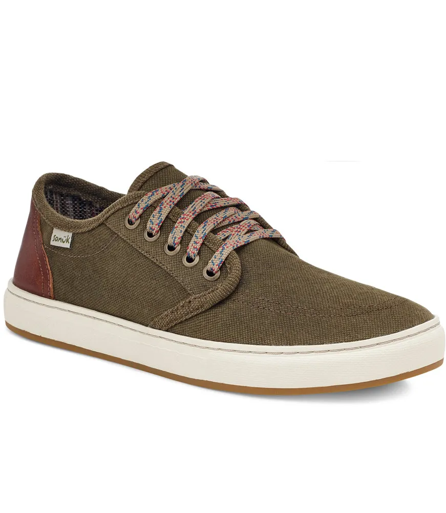 Tideline Lace Waxed Hemp in Dark Olive by Sanuk