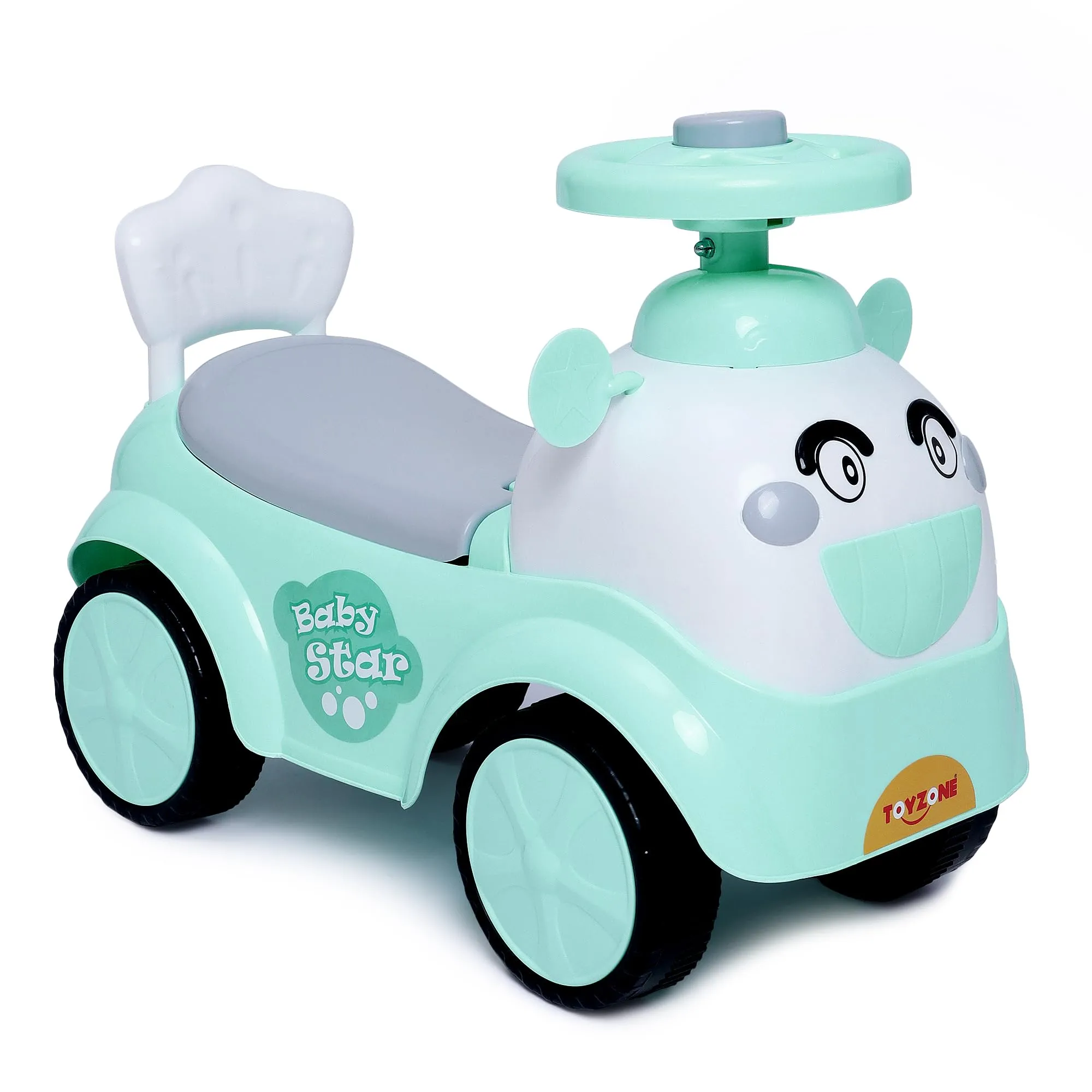 Toyzone Baby Star Ride On | Baby Car | Kids Car | Toy Car| Push Car| Swing Car| Ride on Car with Chu Chu Horn (Baby Star Ride On (Green), Green)