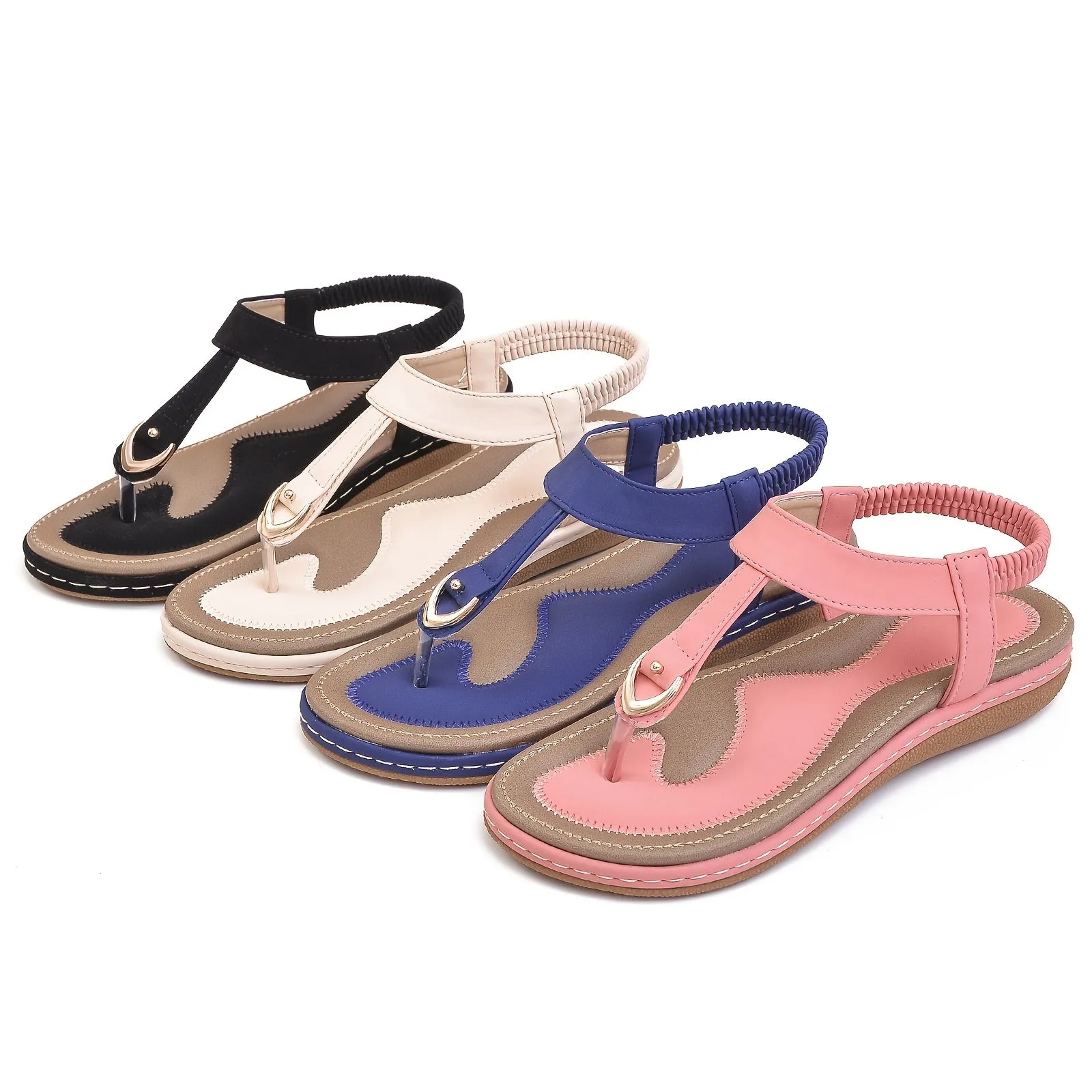 Women's Flip  Anti-slip Comfy Flat Open Toe Casual Slippers